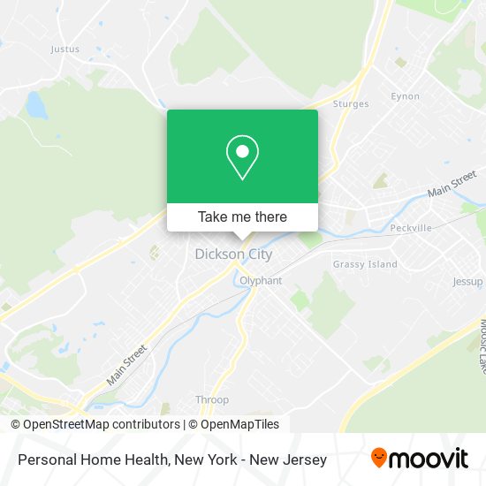 Personal Home Health map