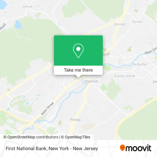 First National Bank map