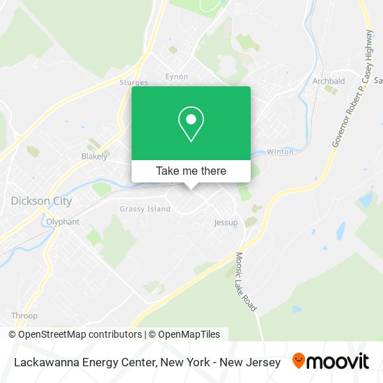 Lackawanna Energy Center map