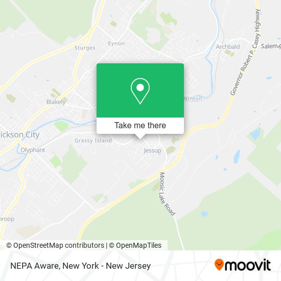 NEPA Aware map