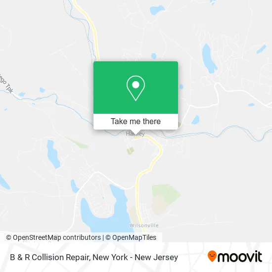 B & R Collision Repair map