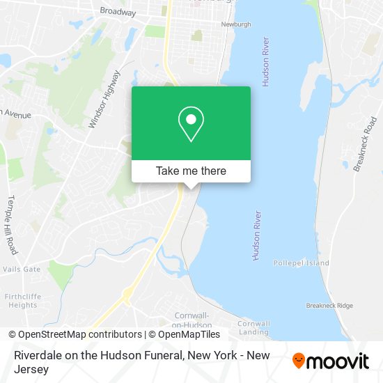 Riverdale on the Hudson Funeral map