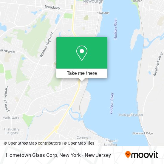 Hometown Glass Corp map
