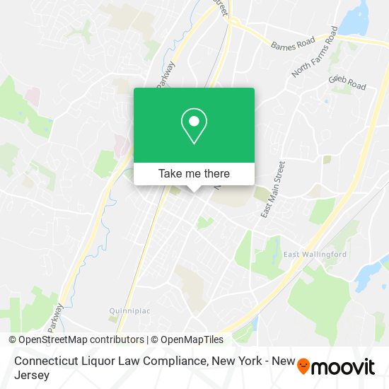 Mapa de Connecticut Liquor Law Compliance