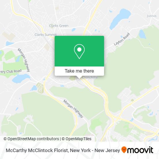 McCarthy McClintock Florist map