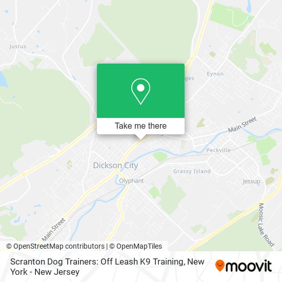 Mapa de Scranton Dog Trainers: Off Leash K9 Training