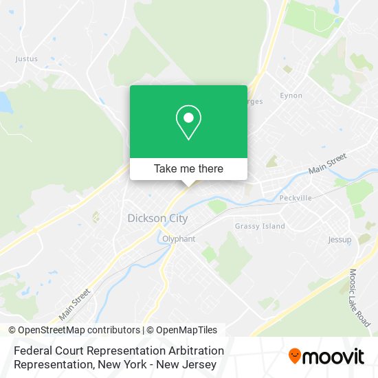 Mapa de Federal Court Representation Arbitration Representation