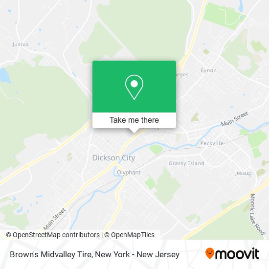 Mapa de Brown's Midvalley Tire