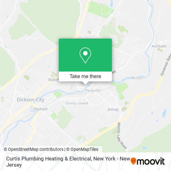Curtis Plumbing Heating & Electrical map