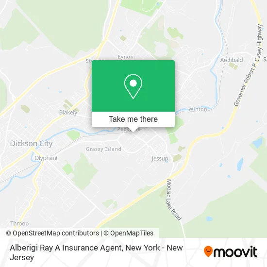 Alberigi Ray A Insurance Agent map