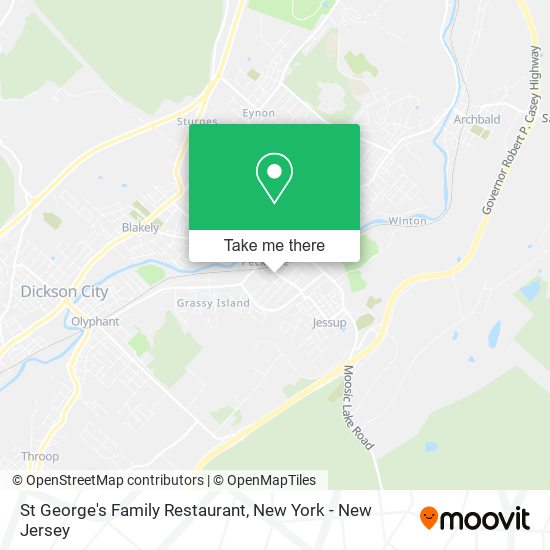 St George's Family Restaurant map