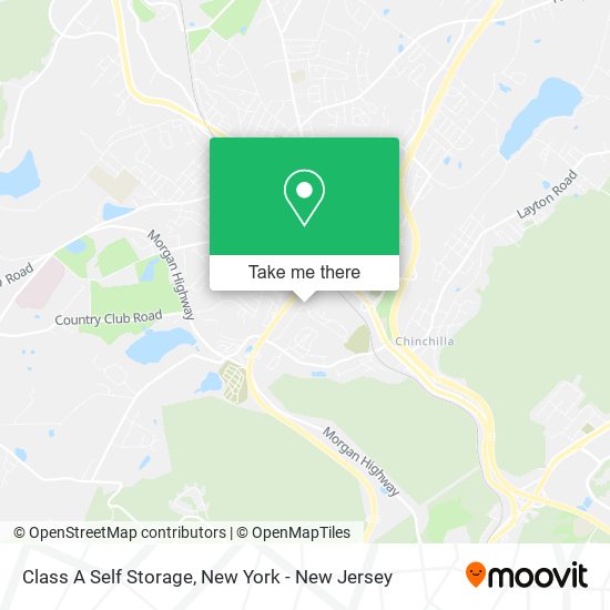 Class A Self Storage map