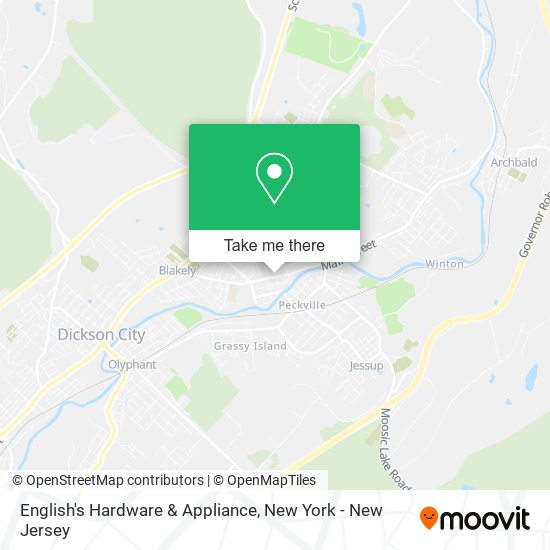 English's Hardware & Appliance map