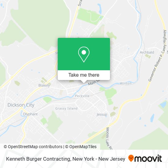 Kenneth Burger Contracting map