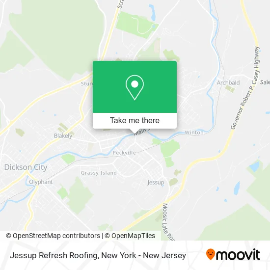 Jessup Refresh Roofing map