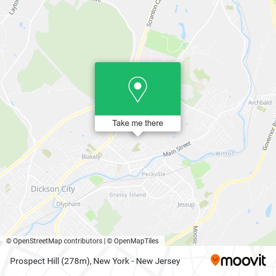 Mapa de Prospect Hill (278m)