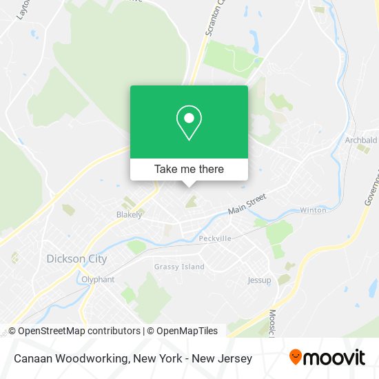 Mapa de Canaan Woodworking