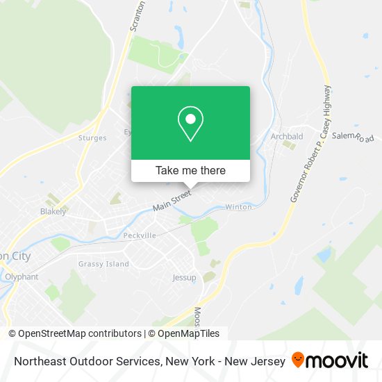 Northeast Outdoor Services map