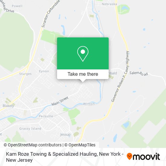 Mapa de Kam Roze Towing & Specialized Hauling