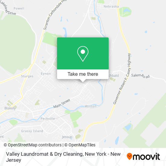 Valley Laundromat & Dry Cleaning map