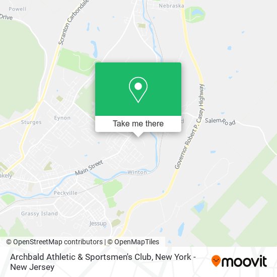 Archbald Athletic & Sportsmen's Club map