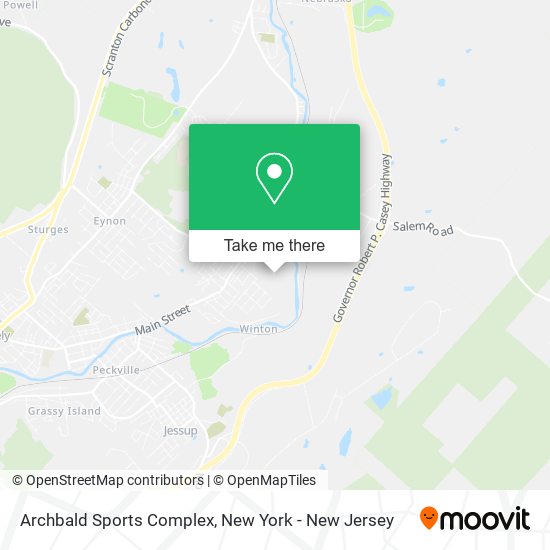 Mapa de Archbald Sports Complex