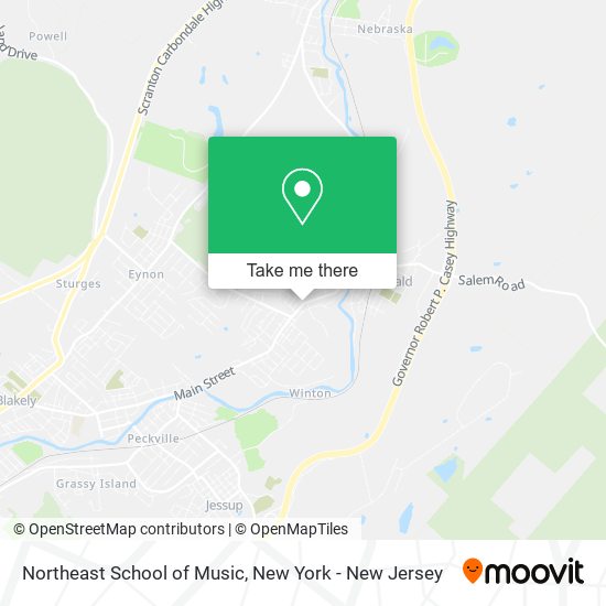 Mapa de Northeast School of Music
