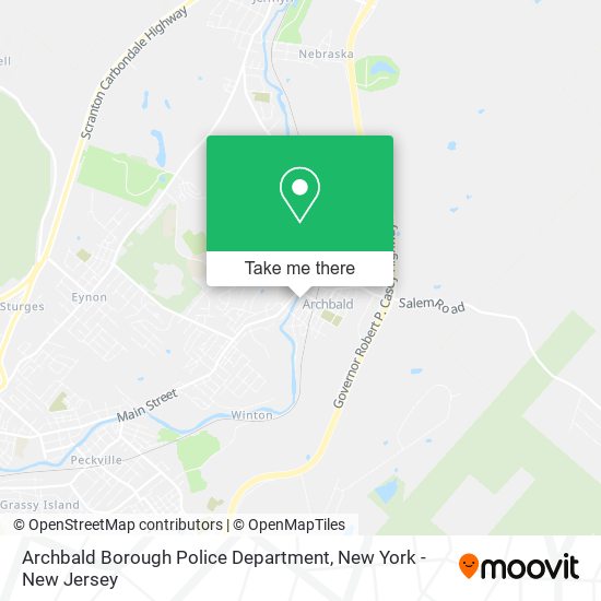 Mapa de Archbald Borough Police Department