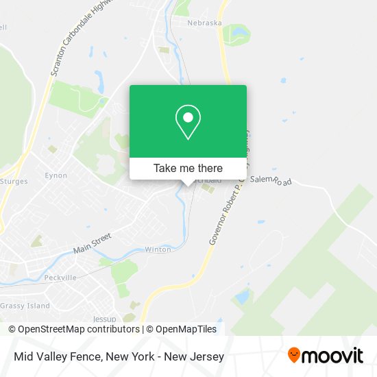 Mid Valley Fence map