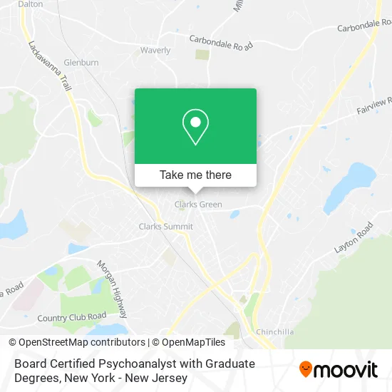 Board Certified Psychoanalyst with Graduate Degrees map