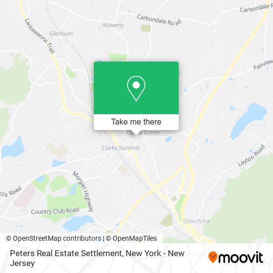 Peters Real Estate Settlement map