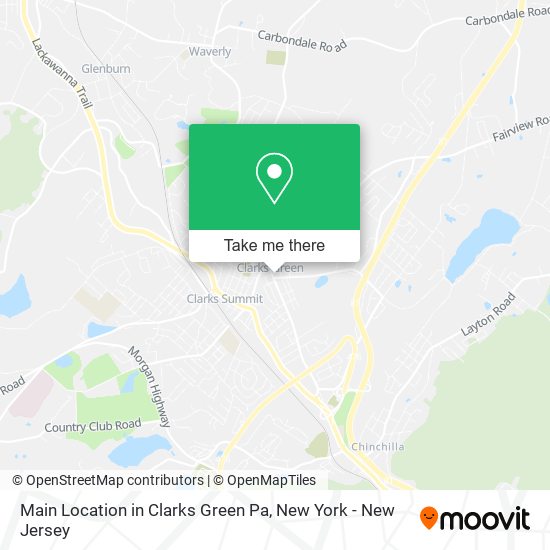 Main Location in Clarks Green Pa map