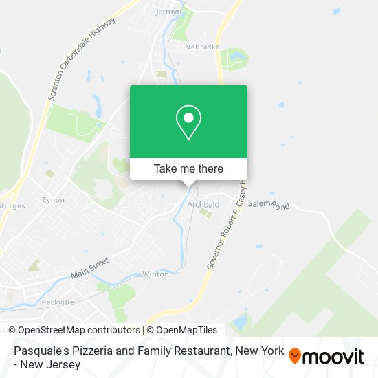 Mapa de Pasquale's Pizzeria and Family Restaurant