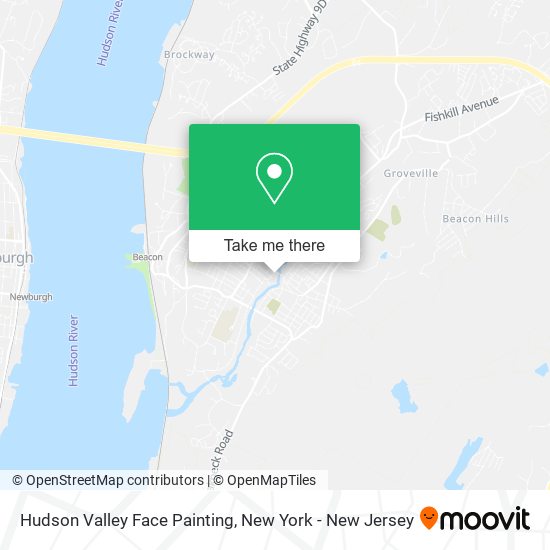 Mapa de Hudson Valley Face Painting