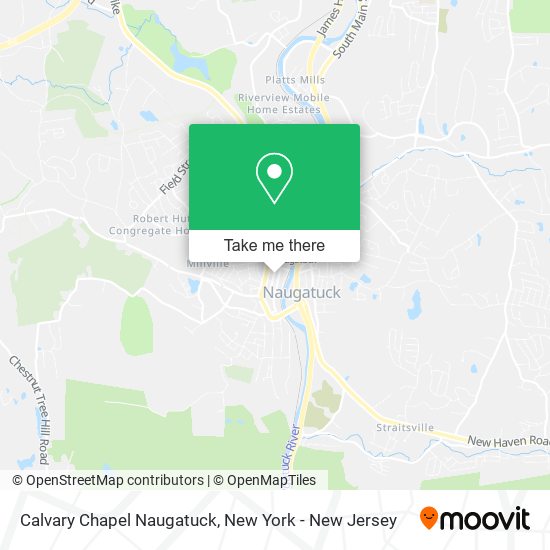 Calvary Chapel Naugatuck map