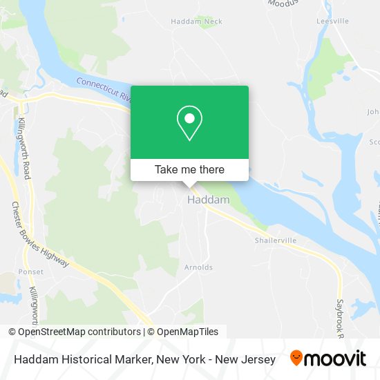 Haddam Historical Marker map