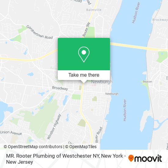 MR. Rooter Plumbing of Westchester NY map