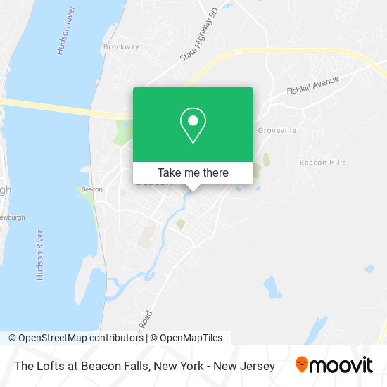 The Lofts at Beacon Falls map