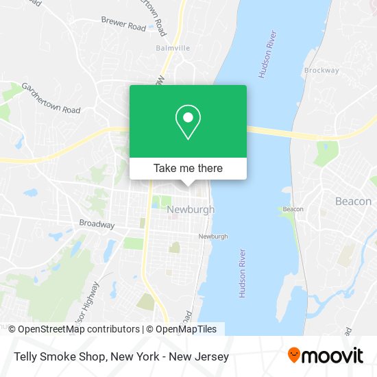 Telly Smoke Shop map