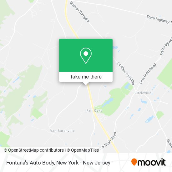 Mapa de Fontana's Auto Body
