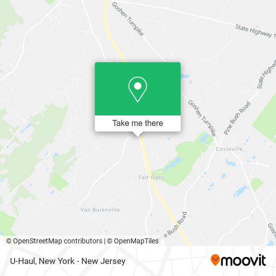 U-Haul map