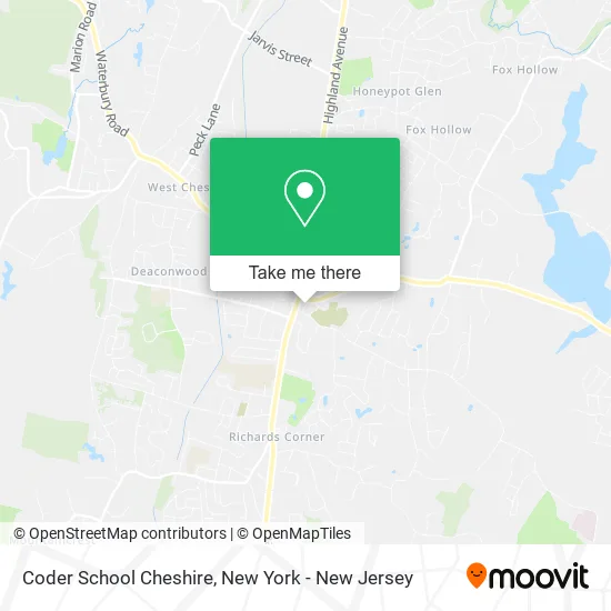 Coder School Cheshire map