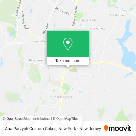 Ana Parzych Custom Cakes map