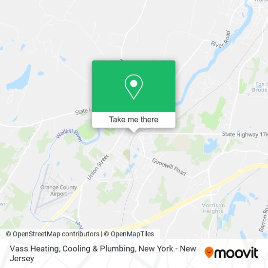 Vass Heating, Cooling & Plumbing map