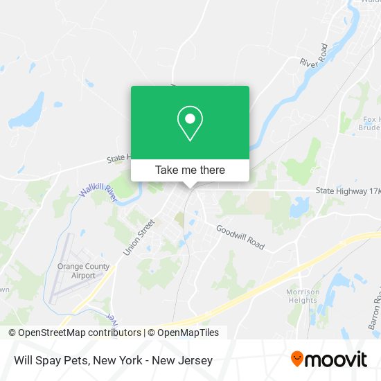 Mapa de Will Spay Pets