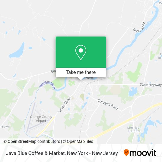 Mapa de Java Blue Coffee & Market