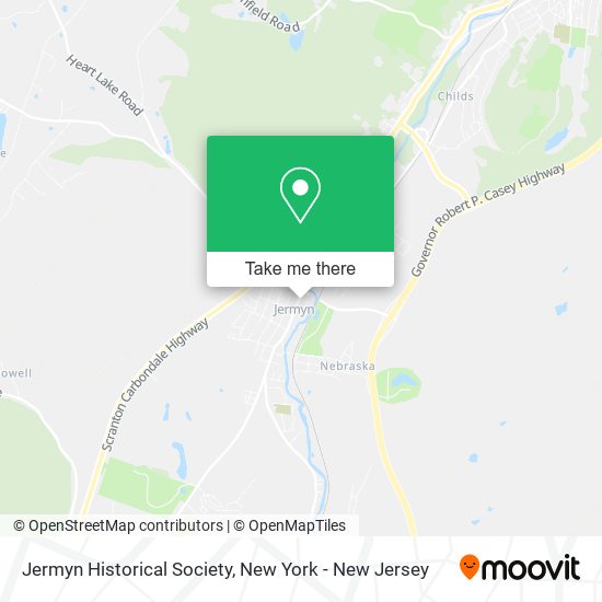 Jermyn Historical Society map