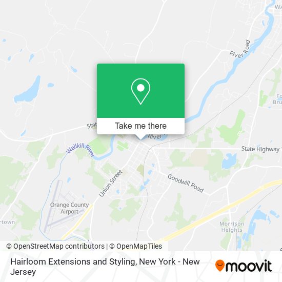 Hairloom Extensions and Styling map