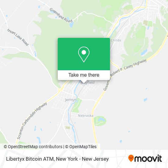 Mapa de Libertyx Bitcoin ATM