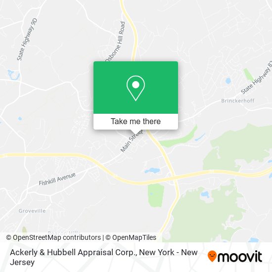 Ackerly & Hubbell Appraisal Corp. map